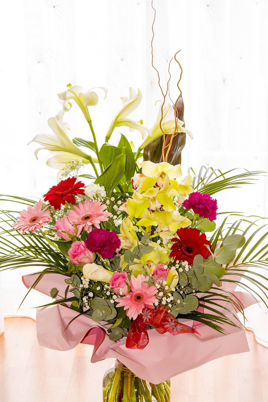 花壇を彩る春の花々
