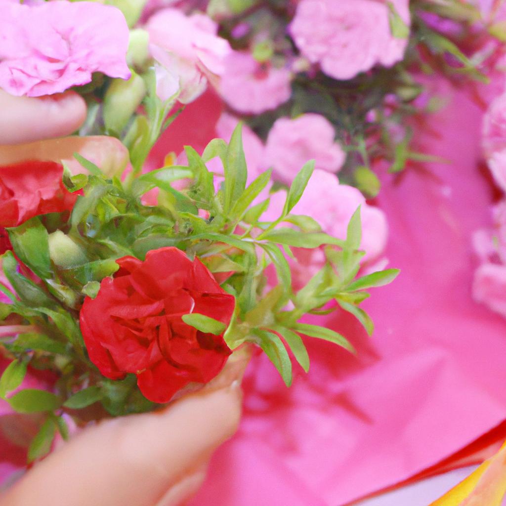 お母様の好きな色と花を選ぼう！