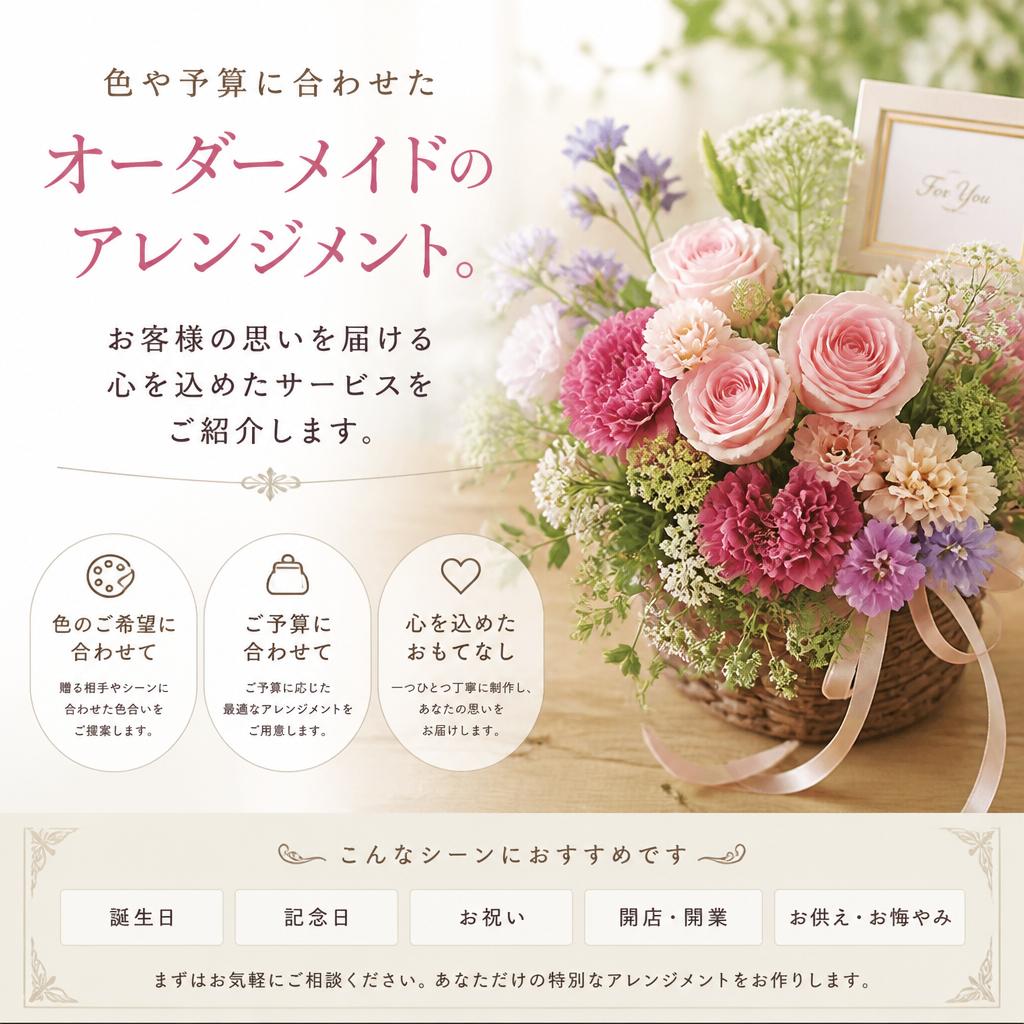 お客様のご要望にお応えするカスタマイズ