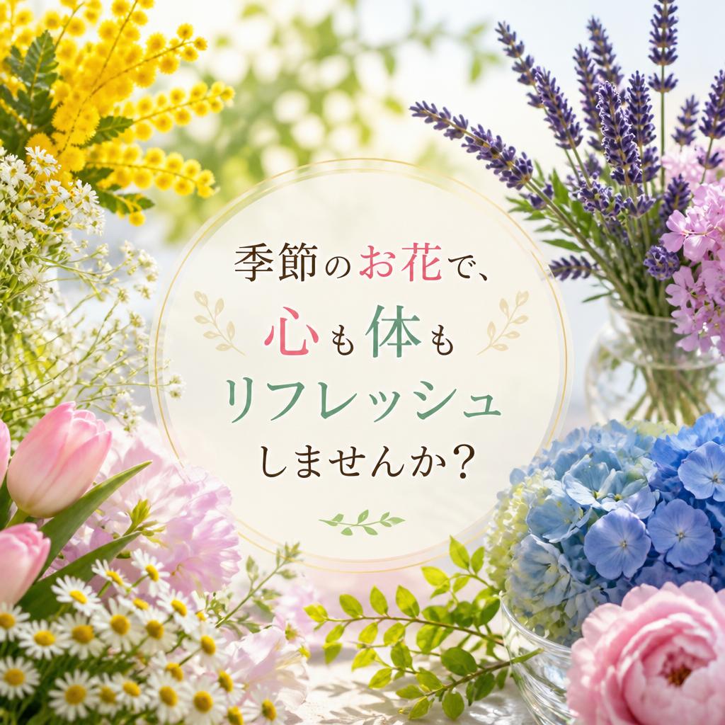 季節のお花で、心も体もリフレッシュしませんか？