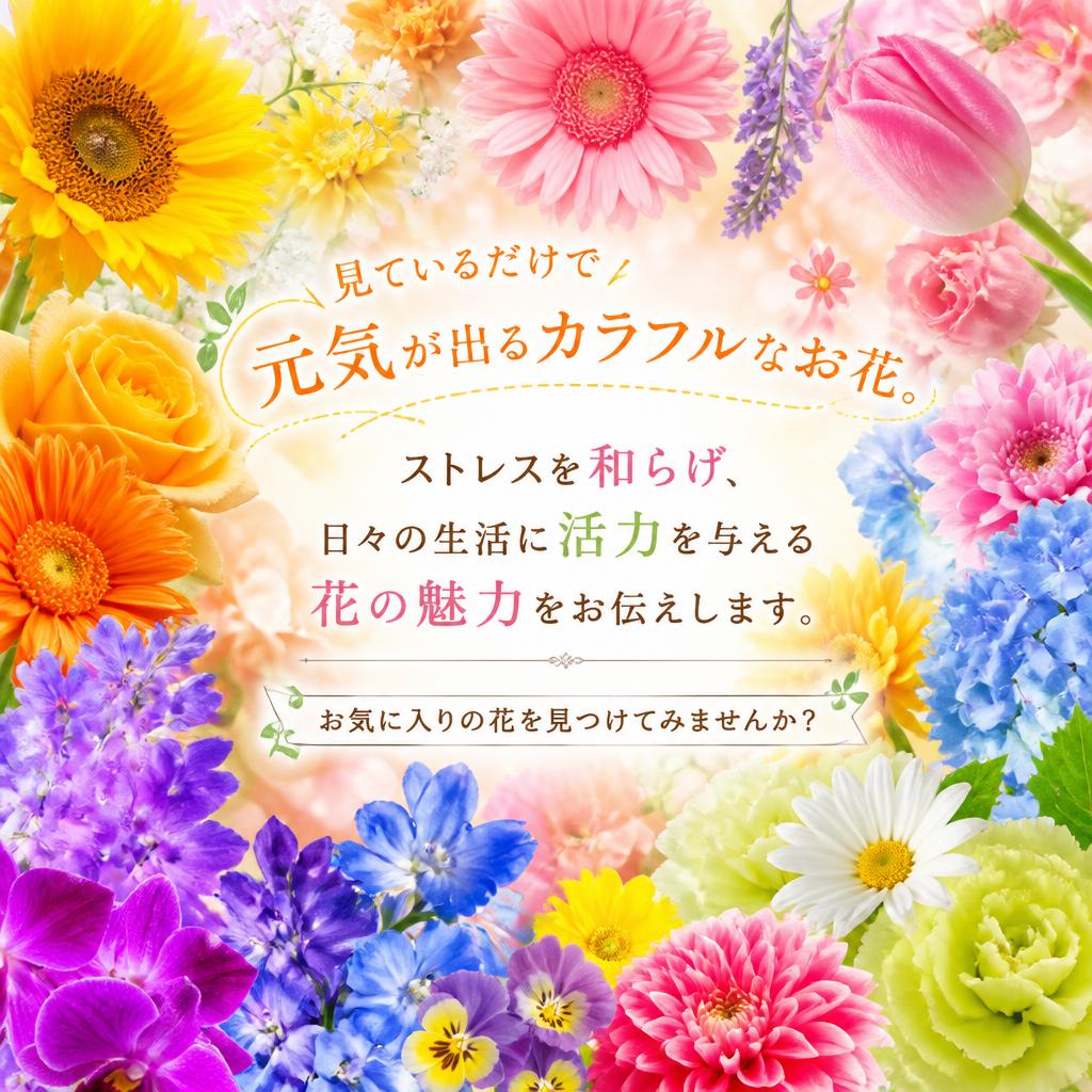 元気が出るお花をご紹介