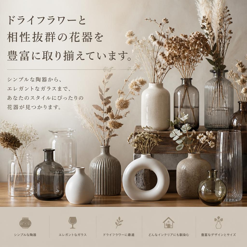 多彩な花器のご紹介