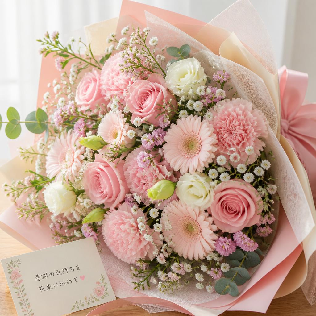 感謝の気持ちを花束に込めて