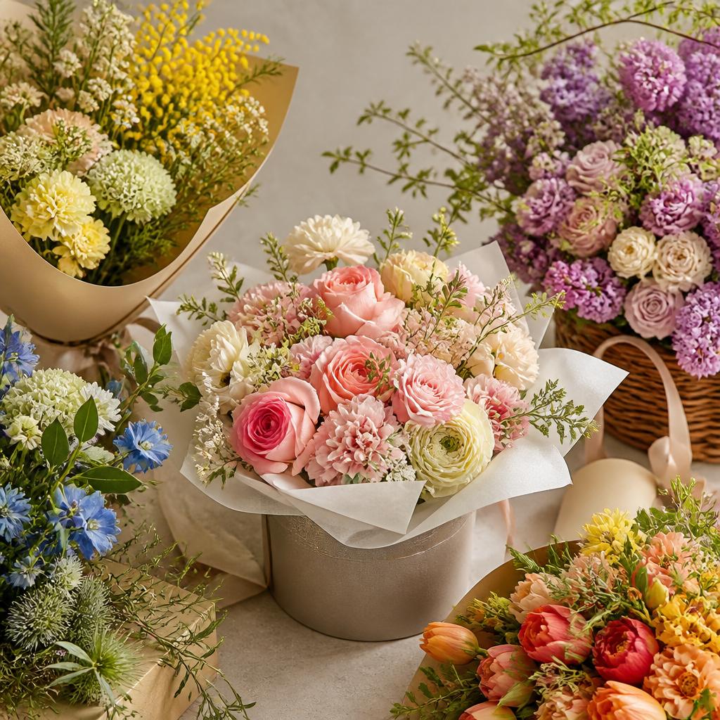 あなたの大切な瞬間を彩る、季節の花を使ったフラワーギフト専門店