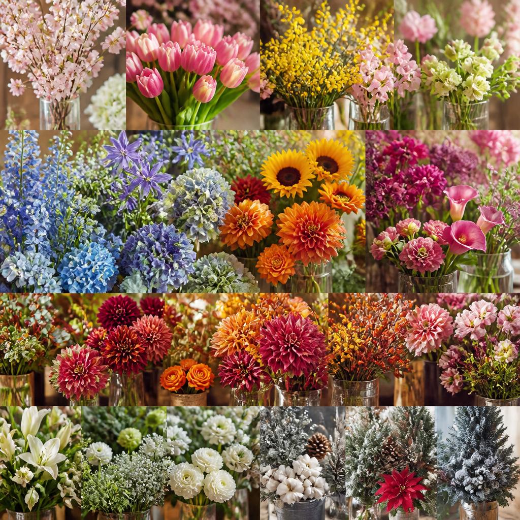 四季折々の花を取り揃え